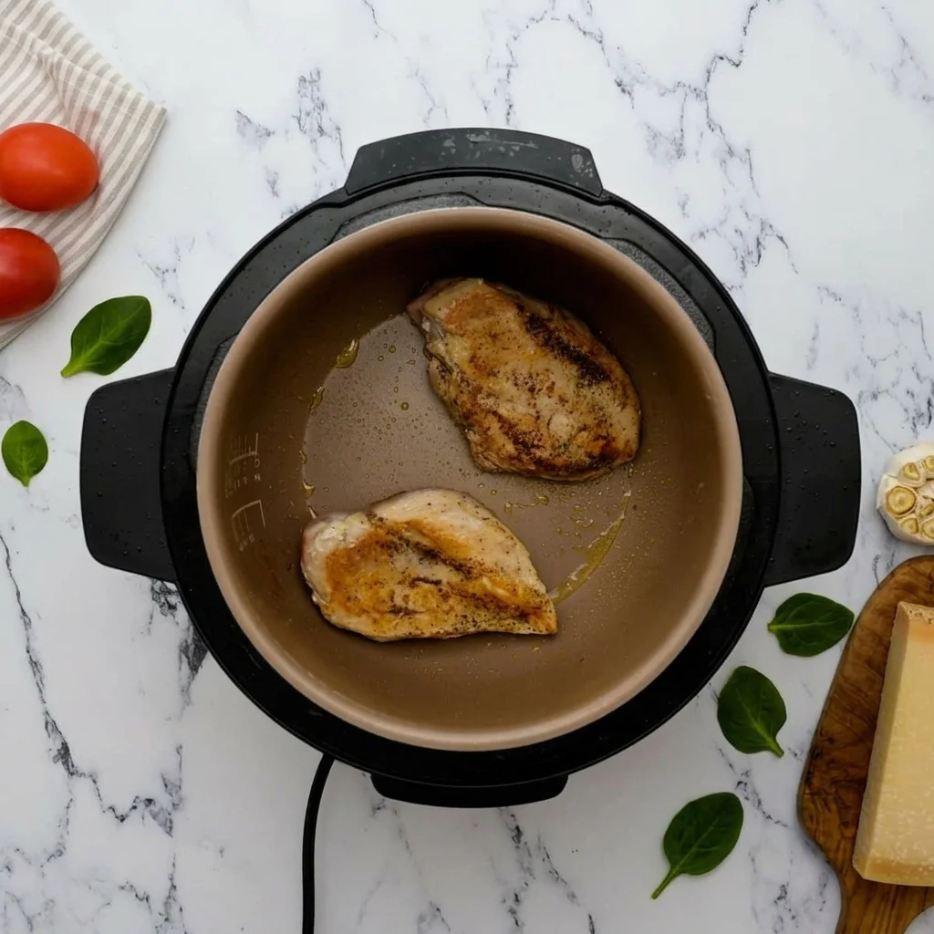 sear the chicken