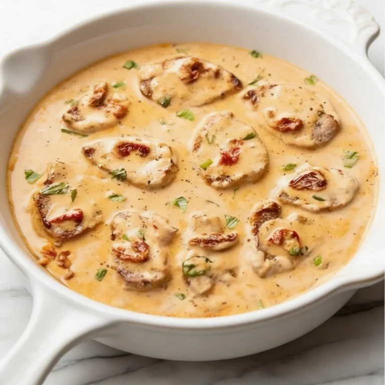 Marry Me Pork Tenderloin serving