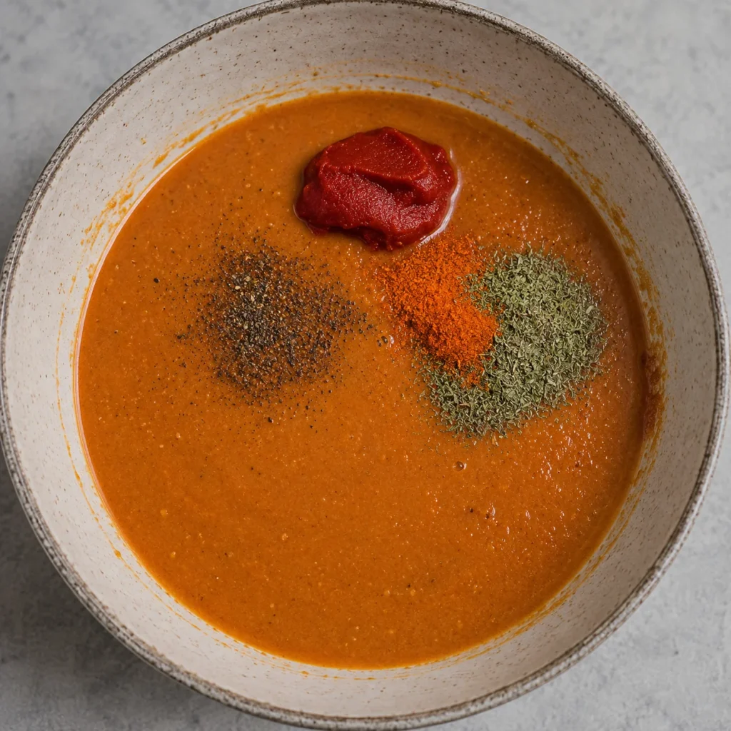herbs in sauce