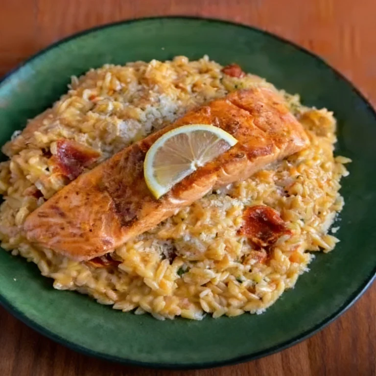 marry me salmon orzo