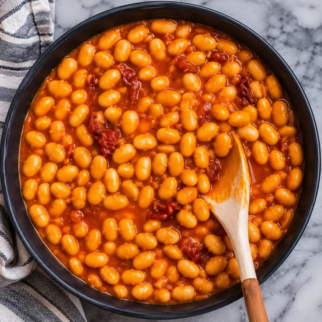 beans making sauce